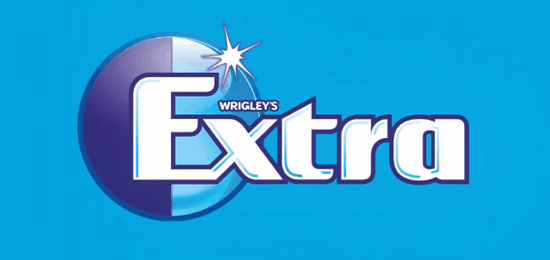 口味卓越的 護(hù)齒無糖口香糖品牌 Extra益達(dá)的 LOGO設(shè)計內(nèi)涵與品牌設(shè)計欣賞